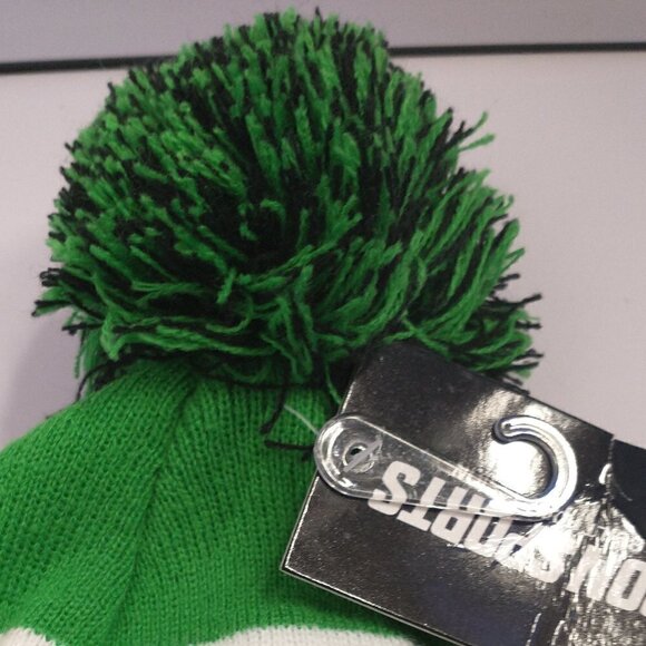 Icon Sports Mexico Cuff Pom Beanie Color Green & Black Official One-Size Hat New - Picture 4 of 13